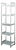 Modern Chromed Metal Etagere Shelf For Sale