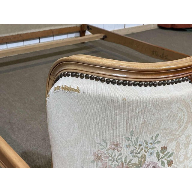 Louis XV Style Sleigh Bed, 1970s For Sale - Image 3 of 11