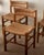 1960s French Mid-Century Wood and Rush Dining Chairs, 1960s, Set of 6 For Sale - Image 5 of 18