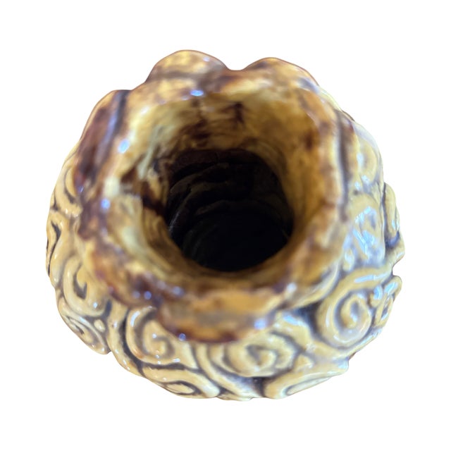 Ceramic 1970s Organic Studio Pottery Vessel Sculptural Coil Form For Sale - Image 7 of 10