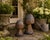 Wonderfully sculptural and full of character, this pair of vintage hand-carved oak mushroom statues celebrates the beauty...