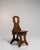 Early 20th Century France Rich Walnut Brown Carved Walnut Side Chair For Sale - Image 9 of 11