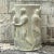 Oyster Gray Vintage Boho Grand Tour Relief Pedestal For Sale - Image 8 of 8