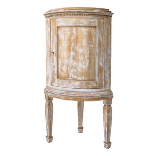 Neoclassical Style Provincial Corner Cabinet, 19th Century For Sale