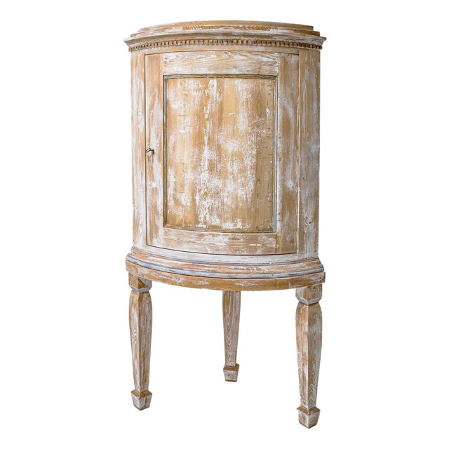 Neoclassical Style Provincial Corner Cabinet, 19th Century For Sale