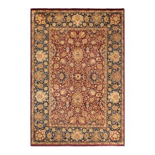 Mogul, One-of-a-Kind Hand-Knotted Area Rug - Red, 6' 2" x 9' 0" For Sale