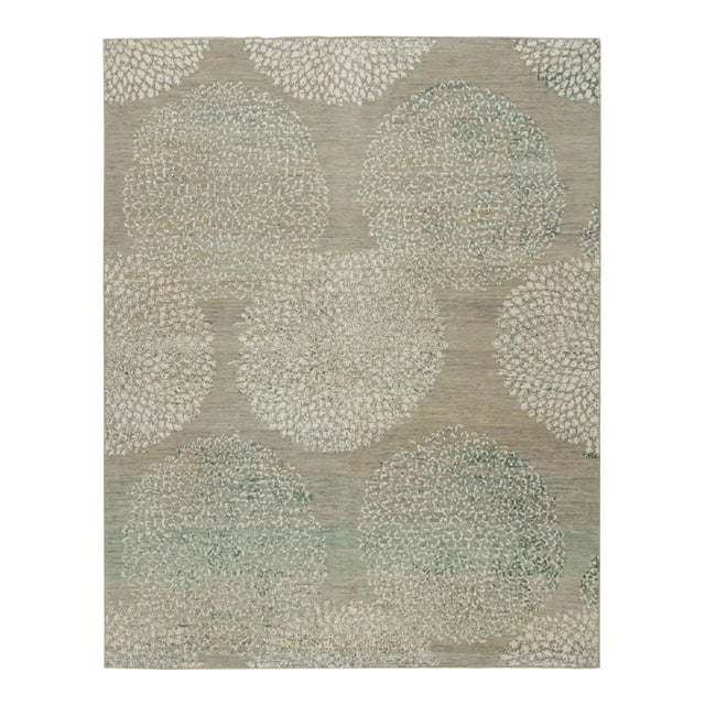 Rug & Kilim’s Modern Rug in Beige and Gray, With Geometric Patterns For Sale