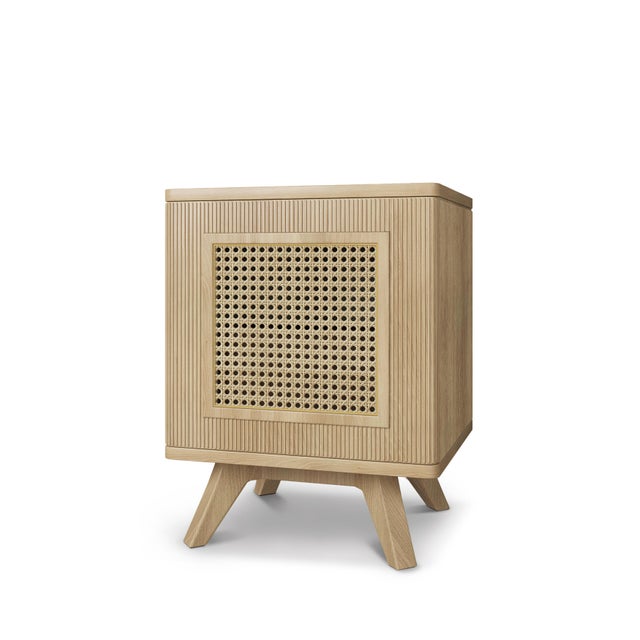 Contemporary Harrison Bedside Table by Wood Tailors Club, Set of 2 For Sale - Image 3 of 9