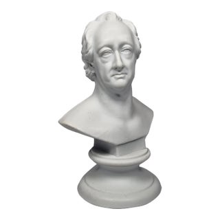 19th Century Meissen Parian Porcelain Bust of Johann Wolfgang Von Goethe German For Sale