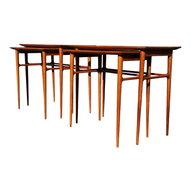 Mid-Century Modern Brazilian Nesting Tables - a Pair For Sale