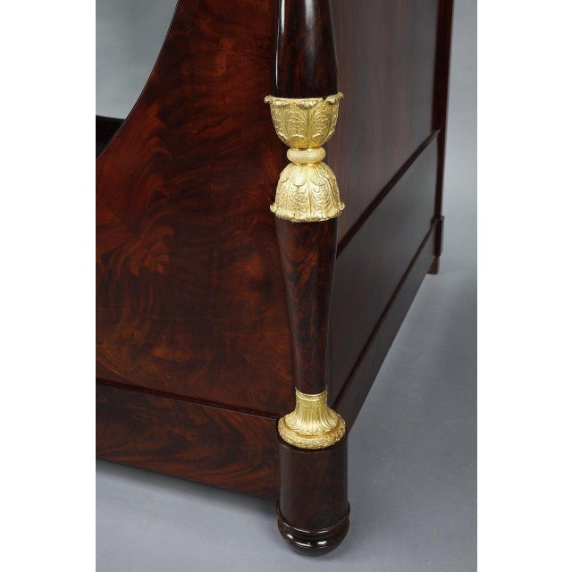 Large Empire Mahogany Boat Bed, 1800s For Sale - Image 10 of 15