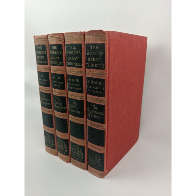 Complete four-volume vintage boxed edition of The World’s Great Thinkers, published by Random House, New York, in 1947 and...