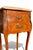 French Louis XV Style Inlaid Bedside Tables with Marble Tops, 1920s, Set of 2 For Sale - Image 3 of 7