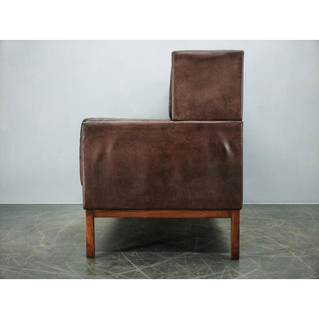 JK 922 Wagon Leather Sofa by Jørgen Kastholm, Denmark, 1960s For Sale - Image 10 of 18