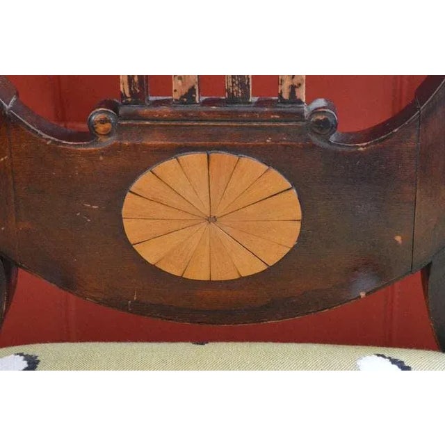 Late 19th Century Pair of Antique Russian Empire Side Chairs For Sale - Image 5 of 6