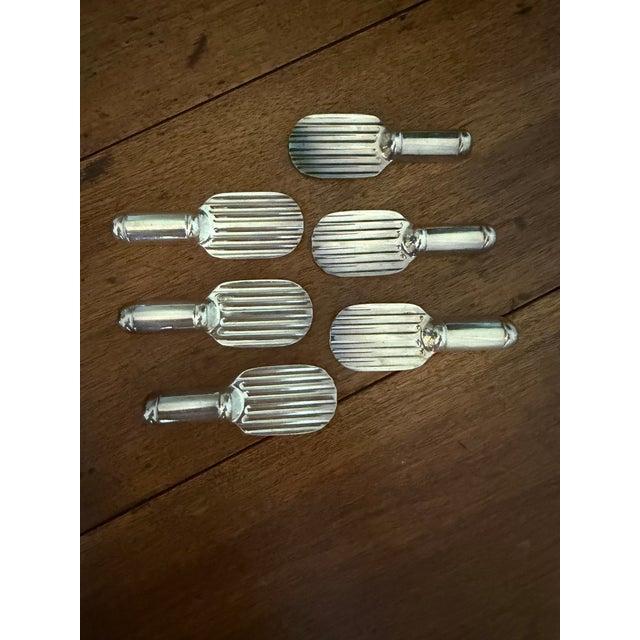 1930s Christofle 1930's Art Deco Raquette Knife Rests, Set of 6 For Sale - Image 5 of 5