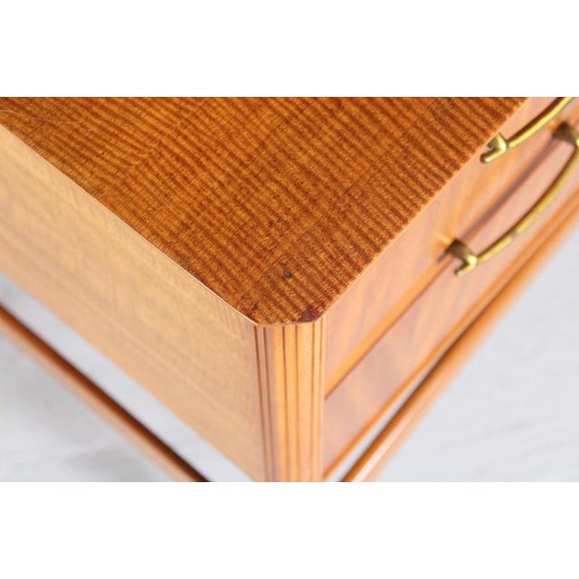 Mid-Century French Mahogany Dressing Table with Mirror, 1960s For Sale - Image 11 of 13