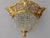Bronze 1970s Baroque Gold Bronze Crystal Chandelier Ceiling Lamp For Sale - Image 8 of 15
