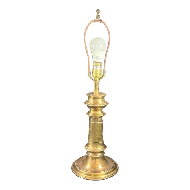 Vintage Brass Table Lamp Stiffel For Sale