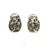 1990s 1990s Pair of John Hardy Estate Jaisalmer Belly Earrings with Omega Back 18k G Sterling Silver For Sale - Image 5 of 7