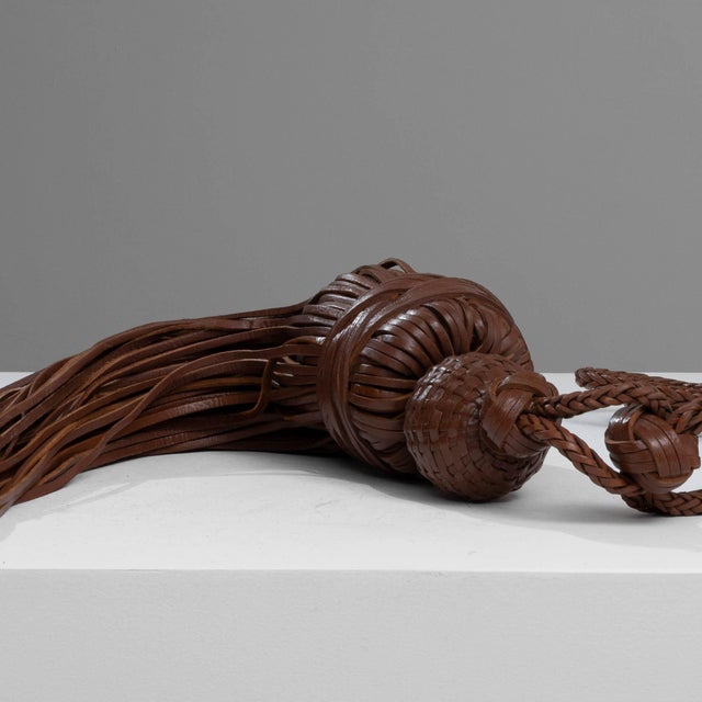 Moroccan Moroccan Leather Choucha Tassel - Dark Brown For Sale - Image 3 of 18