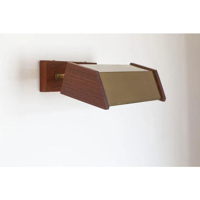 Brown Sconces by.Jo Hammerborg for Fog & Mørup, 1960s, Set of 2 For Sale - Image 8 of 8