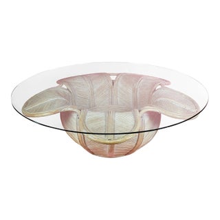 Pencil Reed Flower Coffee Table For Sale