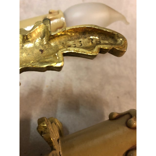 Louis XV Style Luster and Bronze Chandeliers, 1950s, Set of 3 For Sale - Image 11 of 18