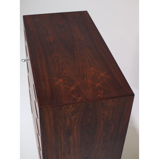 Rosewood Chest of Drawers by Henry Rosengren Hansen, 1960s For Sale - Image 13 of 18