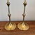 Mid-Century Modern Pair of Signed Bjorn Wiinblad Brass Candlesticks, Danish Modern Design For Sale - Image 3 of 6