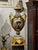 Black Baroque-Style Black Porcelain Vase With Marble Pedestal & Gold Leaf Details For Sale - Image 8 of 8