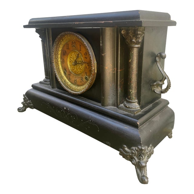 1903 Mantle Clock by WML Gilbert Clock Co (Winsted, Ct) For Sale