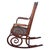 Mid-Century Portuguese Bent Oak & Caine Scrolling Rocking Chair No. 5585 For Sale In Los Angeles - Image 6 of 11
