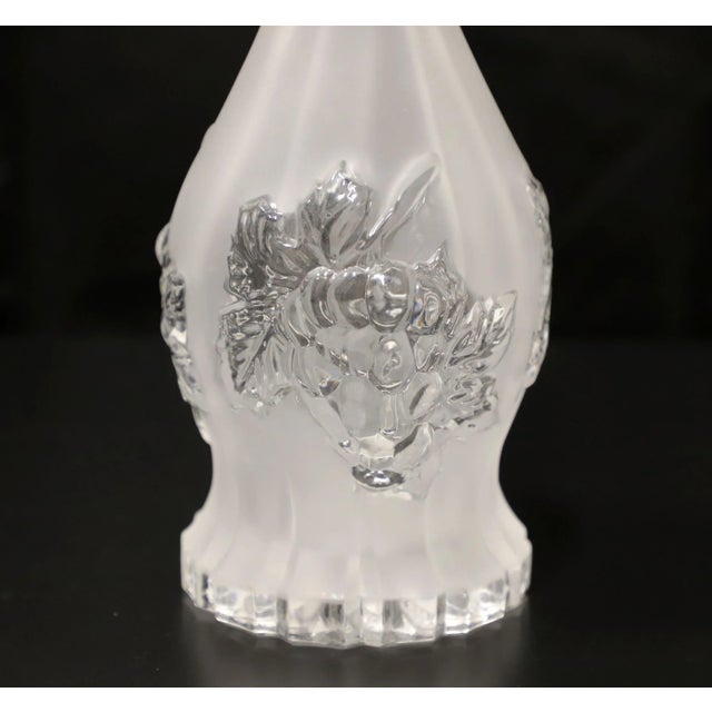 Glass Mid 20th Century Crystal Decanter - B For Sale - Image 7 of 11