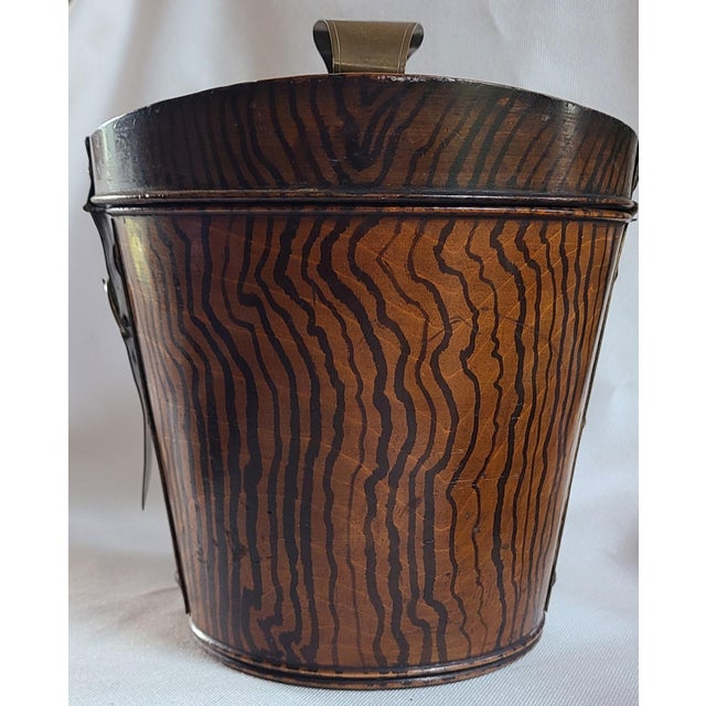 Brown Antique English Wooden Biscuit Box For Sale - Image 8 of 8
