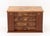 Agresti Burl Walnut Jewelry Box, with four central drawers with tan suede lining and two necklace compartments to each...