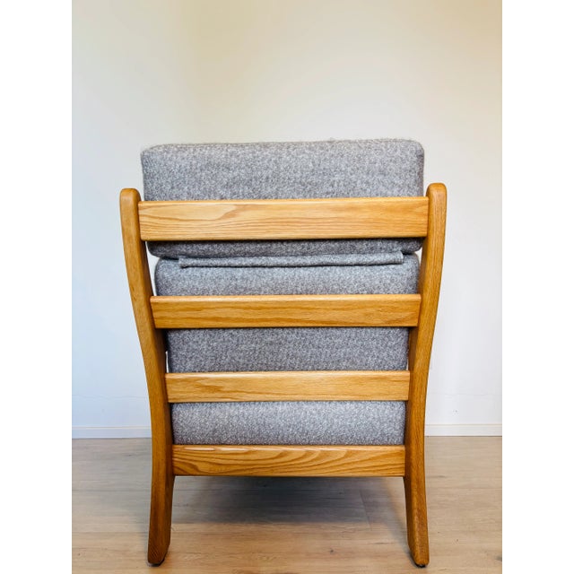 Vintage Oak Lounge Armchair, West Europe, 1970s For Sale - Image 9 of 15