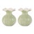 Kenneth Ludwig Chicago Scalloped Mini Vase (Set of 2) For Sale - Image 4 of 4