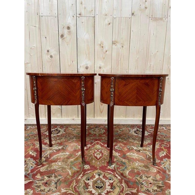 Louis Xv Style Bedside Tables, Set of 2 For Sale - Image 5 of 9