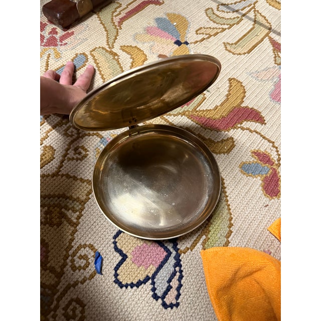 1970s Vintage Brass Zodiac Silent Butler For Sale - Image 5 of 10