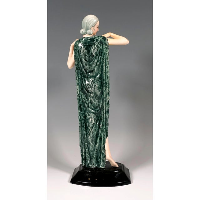 Vintage Standing Woman Figurine by Josef Lorenzl, 1935 For Sale - Image 3 of 7