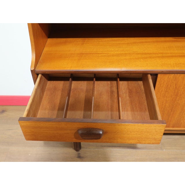 Mid Century Modern Vintage Teak Highboard Credenza Buffet by Stonehill Danish Style For Sale - Image 12 of 15