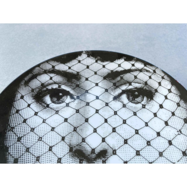 Italian Mid 20th Piero Fornasetti Tema E Variazioni Porcelain Plate For Sale - Image 3 of 5