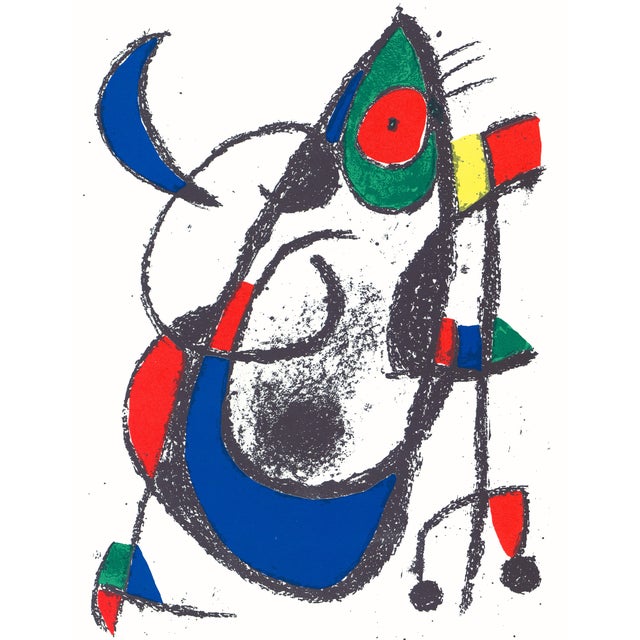 Joan Miró "Lithograph Xi" 1975 Lithograph For Sale