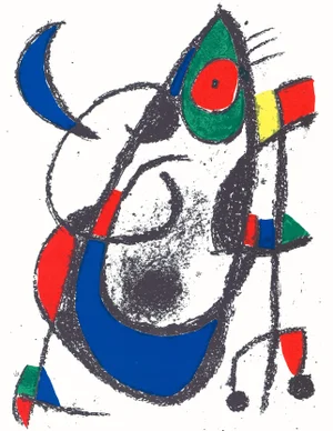 Joan Miró "Lithograph Xi" 1975 Lithograph
