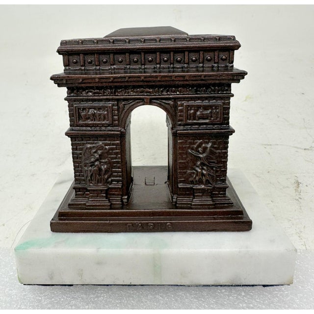 French Bronze Architectural Model Arc De Triomphe Paris Sacre-Couer Basilica For Sale - Image 6 of 16