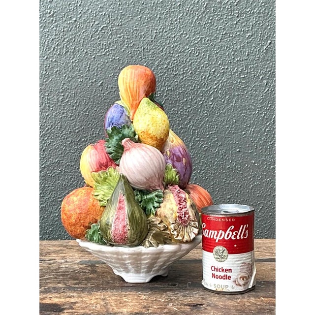 Vintage Italian Ceramic Fruit Topiary For Sale In West Palm - Image 6 of 12