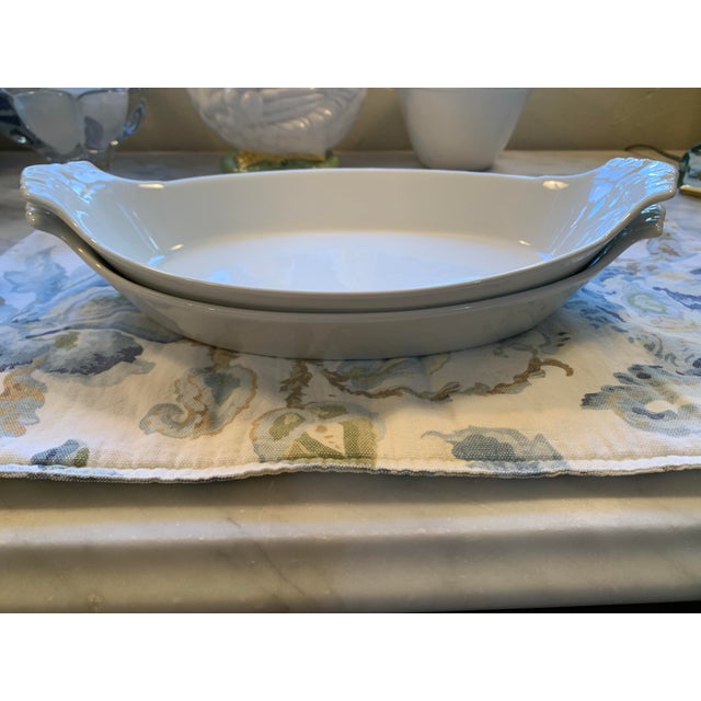 Vintage French Apilco Au Gratin Dishes a Pair For Sale - Image 11 of 11