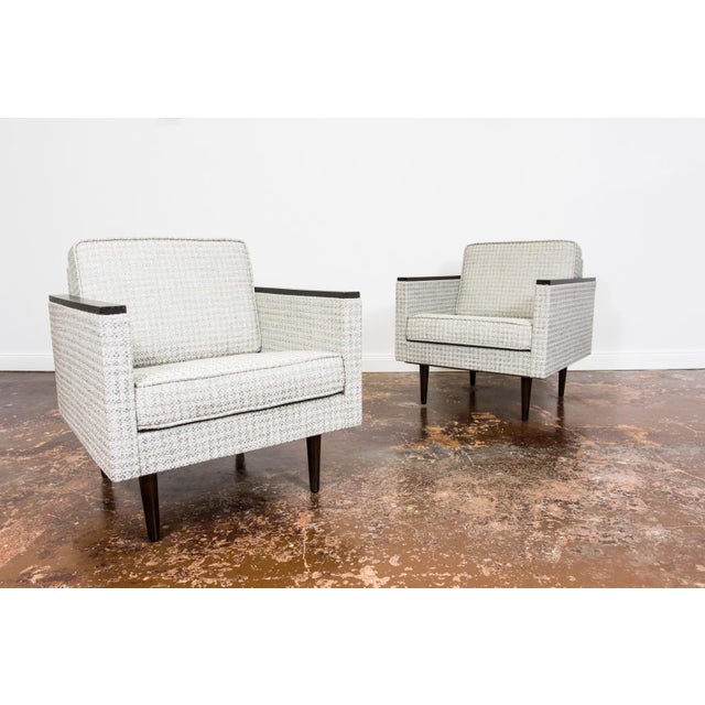 A pair of “Nowe-B” armchairs manufactured at Nowińskie Fabryki Mebli in the 1970s, Poland. The armchairs are fully...