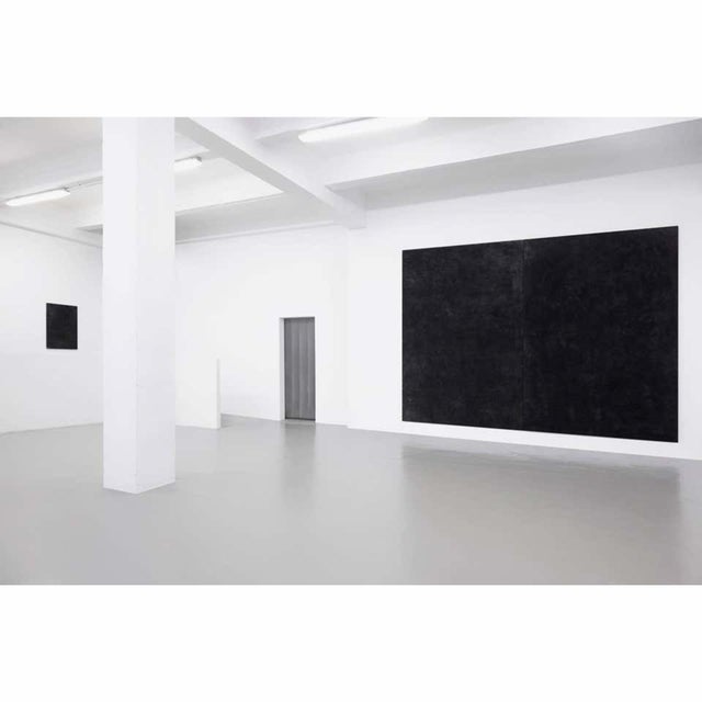 Enrico Dellatorre, Large Abstract Paintings, Charcoal on Linen, Set of 2 For Sale - Image 16 of 17